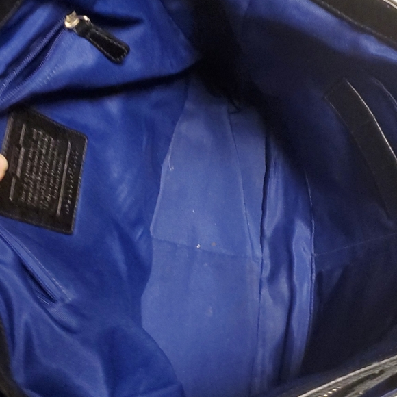 Coach Logo Black Messenger Shoulder Bag - Picture 11 of 12